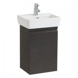 Laufen 830110954231 Pro Vanity Unit with Left Hinged Door & 1x Glass Shelf 380x310x580mm Wenge (Vanity Unit Only - Basin NOT Included)