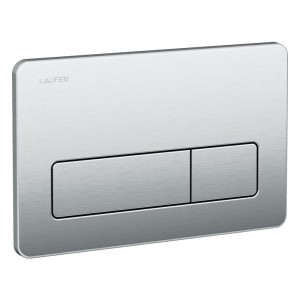 Laufen 8956620000001 Flush Plate AW2 Stainless Steel - Anti-Vandal