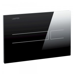 Laufen 8956630200001 Electronic Contactless Flush Plate AW3 Gloss Matt Black (Dual Flush)