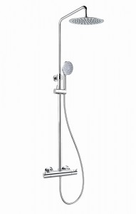 Flova LVTSKIT-19 Levo Exposed Thermostatic Shower Column Chrome