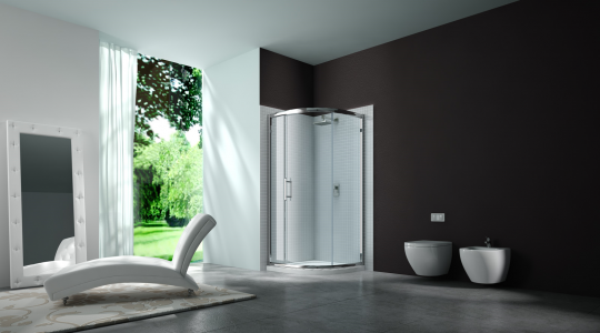 MERLYN MS63225 Series 6 Single Door Quadrant 900mm with Shower Tray Chrome