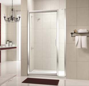 MERLYN M84411P2H Series 8 In-Fold Shower Door 800mm with In-Line Panel 210mm Chrome Frame