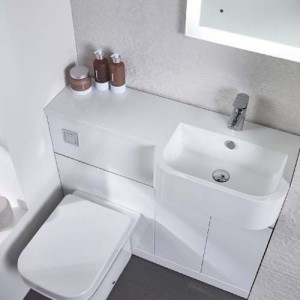 Tavistock MA1BR Match 1000mm Right hand Basin - 1 tap hole - White (BASIN ONLY)