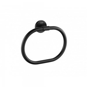 Flova Coco Towel Ring Matt Black [MB-CO8906-6]