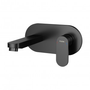 Flova Smart Wall Mounted Concealed Basin Mixer 2-Hole Finishing Set - Matt Black [MB-SM2HBAS-TRIM]