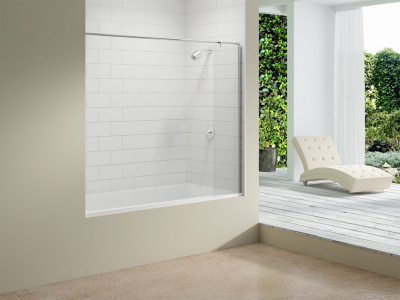 MERLYN MB5A Curtain Rail Bath Screen 300x1500mm