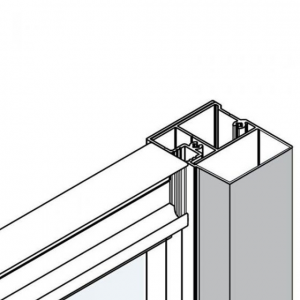 MERLYN MBSPKIT MBox Side Panel Cover Strip 1900mm (Pack of 1) Chrome