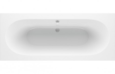 Magento Round Double Ended 1600x750x550mm 0TH Bath w/Legs [PLUM105642]