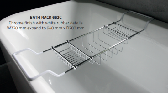 Miller 662C Classic Bath Rack 710mm Chrome