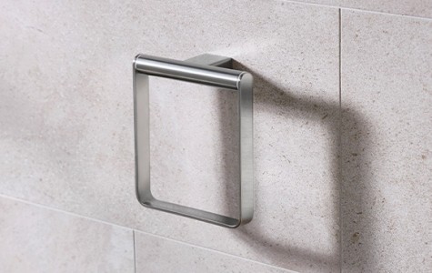 Miller 8405BN Miami Towel Ring 170x150mm Stainless Steel