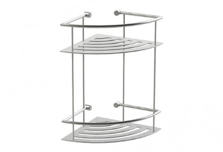 Miller 863C Classic Two Tier Corner Shower Shelf 310x280mm Chrome