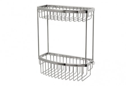 Miller 865C Classic Two Tier D-Shaped Basket 310x250mm Chrome
