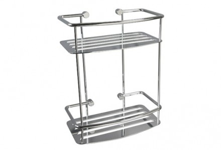 Miller 871C Classic Two Tier Shower Shelf 310x250mm Chrome