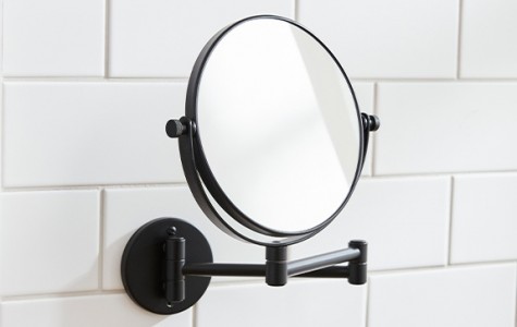 Miller 8781B Classic Extending Mirror 293mm Matt Black