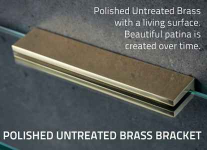 Miller 8102MP Classic Bracket for Glass Shelf Polished Brass