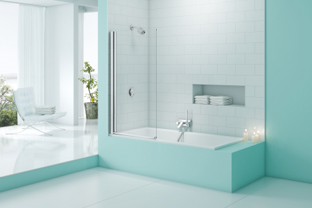 MERLYN MS1 Secure Seal Bath Screen - Single Panel 800x1500mm