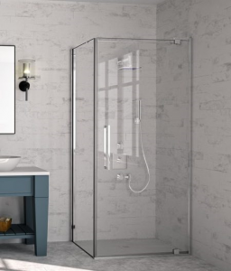 MERLYN MS61221 Series 6 Pivot Shower Door 900mm with Shower Tray Chrome