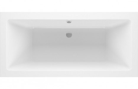 Naples Square Double Ended 1700x700x550mm 0TH Bath w/Legs [PLUM105651]