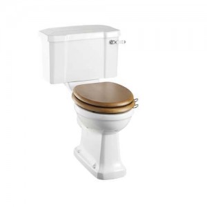 Burlington P5 Close Coupled P Trap WC Pan with Horizontal Outlet 450mm (Cistern & Toilet Seat NOT Included)