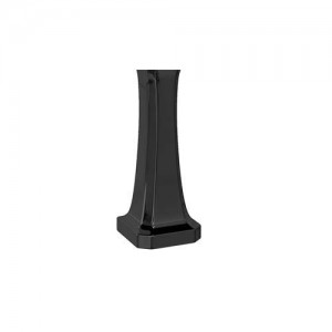 Burlington P6JET Classic/Edwardian Full Pedestal 675 x 310mm Jet Matt Black (Basin & Brassware NOT Included)