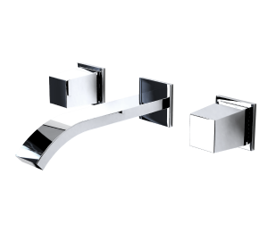 Utopia Paleto 3 Hole Wall Mounted Basin Mixer [BRS00304]