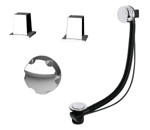 Utopia Paleto Deck Mounted Bath Overflow Filler [BRS00309]