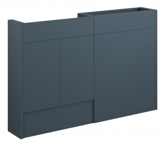 Adula Slim Basin & WC Unit Pack 1236mm Matt Arley Blue (Grey Cabinet) [PLUM110931]