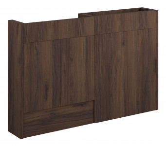 Adula Slim Basin & WC Unit Pack 1236mm Warm Walnut (Grey Cabinet) [PLUM110860]