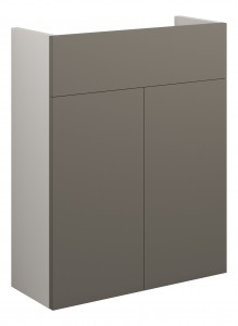 Adula Slim Basin Unit 500mm (2 Door) Matt Stone (Grey Cabinet) [PLUM110682]