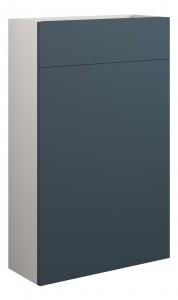 Adula Slim WC Unit 500mm Matt Arley Blue (Grey Cabinet) [PLUM110907]