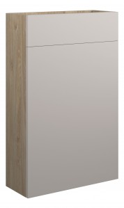Adula Slim WC Unit 500mm Matt Dove Grey (Oak Cabinet) [PLUM110553]