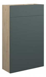 Adula Slim WC Unit 500mm Matt Green (Oak Cabinet) [PLUM110766]
