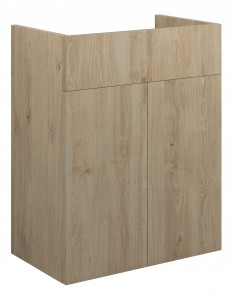 Adula Standard Basin Unit 500mm (2 Door) Havana Oak (Oak Cabinet) [PLUM110615]