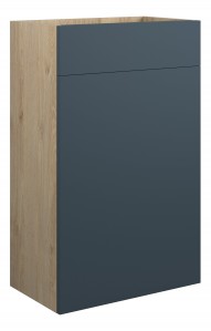 Adula Standard WC Unit 500mm Matt Arley Blue (Oak Cabinet) [PLUM110911]
