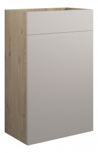 Adula Standard WC Unit 500mm Matt Dove Grey (Oak Cabinet) [PLUM110556]