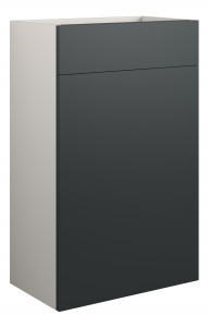 Adula Standard WC Unit 500mm Matt Graphite Grey (Grey Cabinet) [PLUM110484]