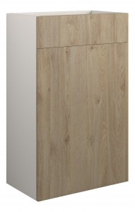 Adula Standard WC Unit 500mm Havana Oak (Grey Cabinet) [PLUM110626]