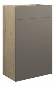 Adula Standard WC Unit 500mm Matt Stone (Oak Cabinet) [PLUM110698]