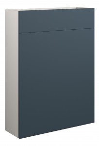 Adula Slim WC Unit 600mm Matt Arley Blue (Grey Cabinet) [PLUM110913]