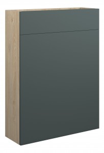 Adula Slim WC Unit 600mm Matt Green (Oak Cabinet) [PLUM110772]