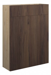 Adula Slim WC Unit 600mm Warm Walnut (Oak Cabinet) [PLUM110843]