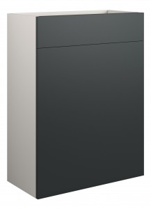 Adula Standard WC Unit 600mm Matt Graphite Grey (Grey Cabinet) [PLUM110490]