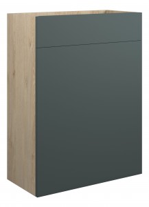 Adula Standard WC Unit 600mm Matt Green (Oak Cabinet) [PLUM110775]