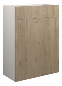 Adula Standard WC Unit 600mm Havana Oak (Grey Cabinet) [PLUM110632]