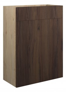 Adula Standard WC Unit 600mm Warm Walnut (Oak Cabinet) [PLUM110846]