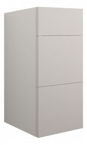 Adula Standard 3 Drawer Unit 300mm Matt Dove Grey (Grey Cabinet) [PLUM110534]