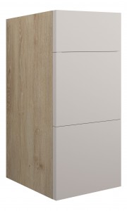 Adula Standard 3 Drawer Unit 300mm Matt Dove Grey (Oak Cabinet) [PLUM110535]
