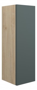 Adula Slim Base Unit 200mm (Single Door) Matt Green (Oak Cabinet) [PLUM110736]