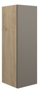 Adula Slim Base Unit 200mm (Single Door) Matt Stone (Oak Cabinet) [PLUM110665]