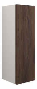 Adula Slim Base Unit 200mm (Single Door) Warm Walnut (Grey Cabinet) [PLUM110806]
